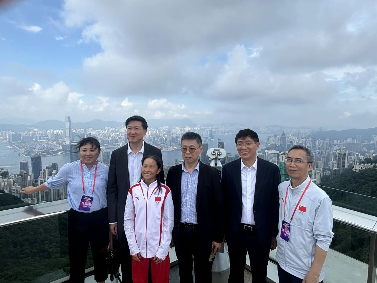 崔宸曦随巴黎奥运会内地奥运健儿代表团访港